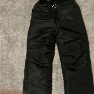 Kid’s Black Winter Snow Pants